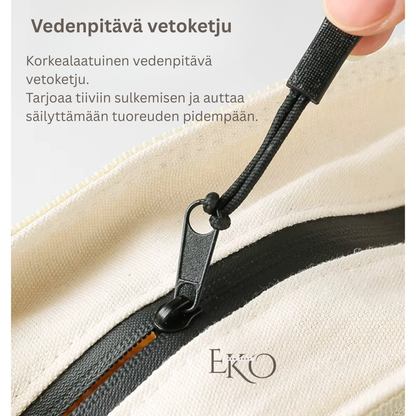 Ekologinen mehiläisvahaleipäpussi – 100 % puuvillaa