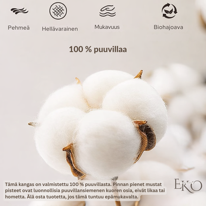 Ekologinen mehiläisvahaleipäpussi – 100 % puuvillaa
